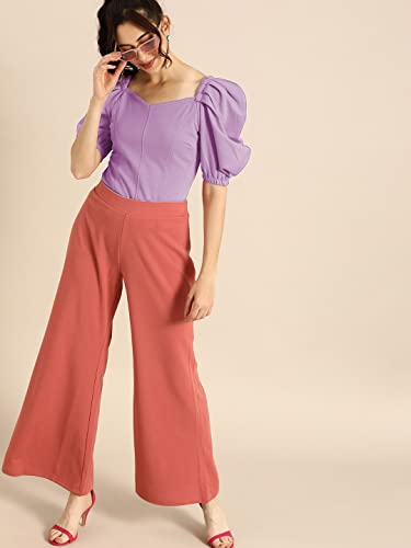 Image of Women's & Girl's Solid Short Sleeve Crop Top (LY-TopD6 Variation)