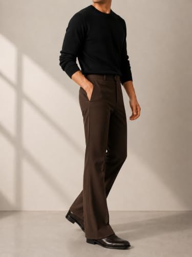 Image of Men Formal Pant Bellbottom | Premium Japanese Fabric, Bell Bottom Bootcut Fit, Smart Casual & Formal Wear