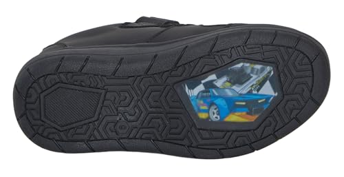 Chaussures d'école Hot Wheels pour garçons en noir avec sangles - 2