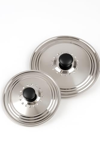 Juego de 2 tapas para cacerola universal Ø22-24-26 / Ø28-30-32 cm – Tapas para ollas y sartenes – Tapa cacerola – tapa sarten – tapaderas para sartenes – tapas sartenes - tapa sarten 28 cm