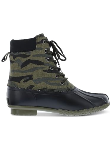 Weatherproof Vintage Men's Camouflage Waterproof Duck Boots Shoes Green Size 8M