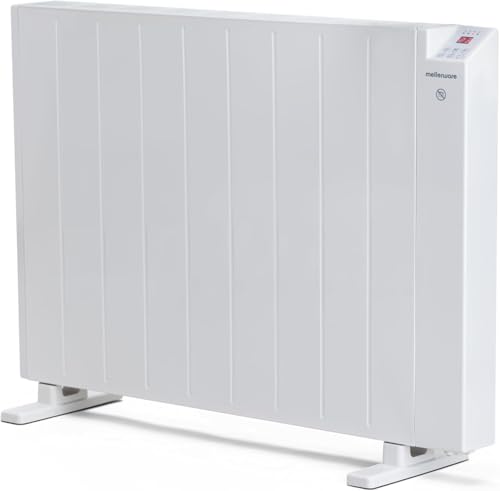 Mellerware - Emisor Térmico Bajo Consumo Comfy! 2000W WIFI | Programable 3 Modos +Temp. Ajustable + Función Ventana Abierta |Radiador Eléctrico Potente |30m2| Google Home Alexa |Large
