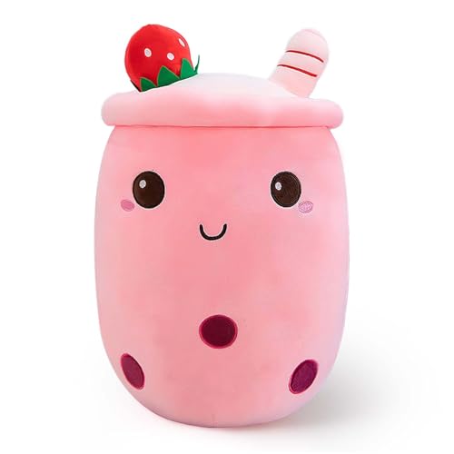 Ditucu Cute Boba Tea Plush Stuffed Bubble Tea Plushie Cartoon Soft Strawberry Milk Tea Cup Pillow Home Hugging Gift for Kids Pink 9.4 inch (B09X12DDPQ) Amazon Price History, Amazon Price Tracker