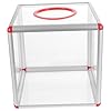 OSOLADY Transparent Acrylic Ballot Box Multi-functional Donation and Raffle Container for Parties Company