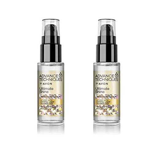 2 x 30 ml. Avon Advance Techniques Ultimate Shine Siero per capelli, 30 ml