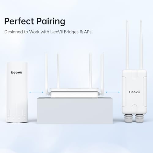 UeeVii AX1200 WiFi 5 WiFi Router, Dual-Band Gigabit Wireless Router, Compatible with Wireless Bridge & AP, 4X Gigabit Ports, Supports Guest WiFi, Parental Controls, OneMesh, AP Mode - Thumbnail 6