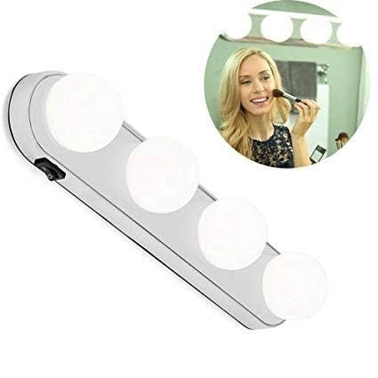 Yogilabel LED Mirror Light Dresser Lamp with 4 Bulbs