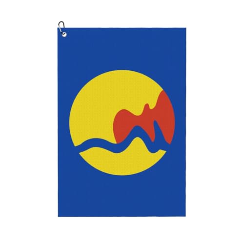 NAZIIQW Grand Rapids Golf Towel with Carabiner 24"x16