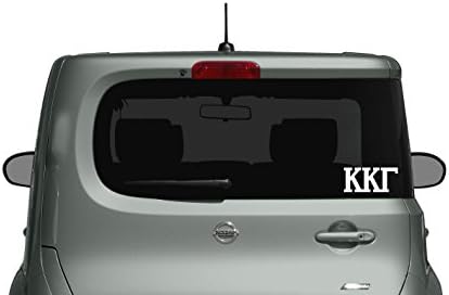 Kappa Kappa Gamma Die Cut Decal/Sticker - Car, Truck Laptop (3 Pack) (White)