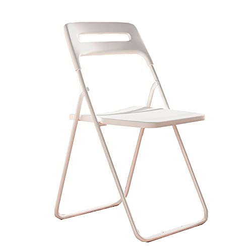 Chaises pliantes Chaise pliante en plastique portable-Siège de dossier de loisirs-Cuisine légère Chaise à manger-Chaise de café paresseux -Taille expansée:78x43x47cm CM /Taille pliée: 90xx43x8cm chais Cover