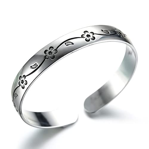 Bracelets de fleur de prune ajustable anti-ternissement pour mariages réussis