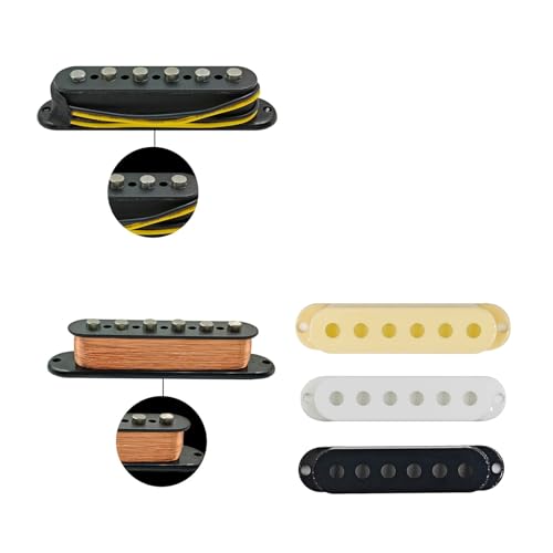3 piezas 5 Single Coil Pickups Flat Pole miniatura 3