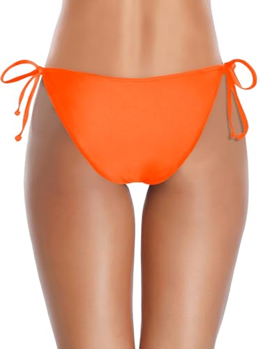 Image of Holipick Bikini Bottoms for Women String Bathing Suit Bottom with Moderate Coverage Low Waist Swim Bottom