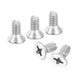 QUARKZMAN 30 Stück #8-32x3/8 Zoll Maschinenschrauben Phillips Linsenkopf Kreuzschlitzschrauben Befestigungselemente Schrauben 304 Edelstahl Silber Für Wandsteckdosen Hausreparaturen