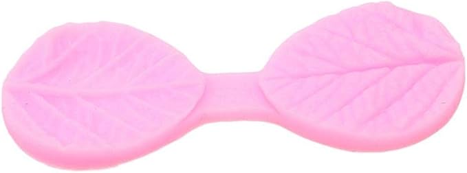 2 piezas moldes de silicona para fondant hoja y pétalo miniatura 5