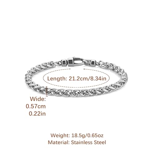 Pulsera Minimalista de Acero Inoxidable 8.34in miniatura 6