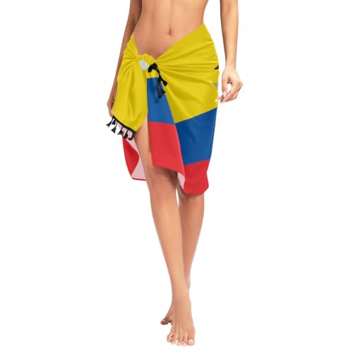 Bañador de Ecuador con falda de playa resistente al sol y cloro 5