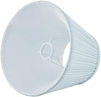Uno Lamp Shade,Drum Pleated Lamp Shade 5" Top x 9" Bottom x 7" Slant Height,Barrel Small Replacement Lampshade (Uno Fitter), Fabric Lampshades Table lamp Shades Bottle Lamp Shade,1 Pack(Light Green)