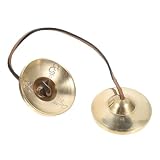 Cimbal de la ceremonia religiosa bell: para usarse como instrumento musical, también se puede usar como un adorno, apariencia elegante, diseño flexible, adecuado para varias ocasiones, ritmo de cymbal bell