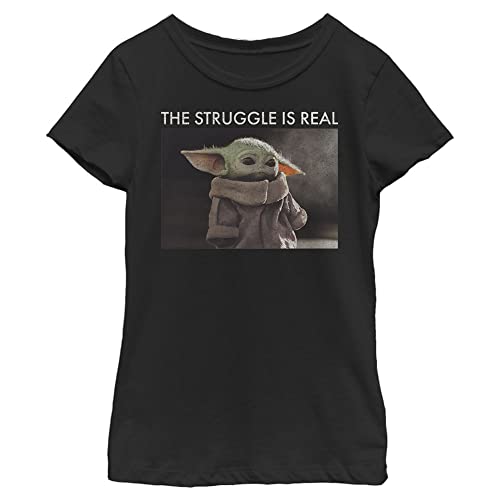 T-shirt Baby Yoda Star Wars vêtement coton extensible fille M
