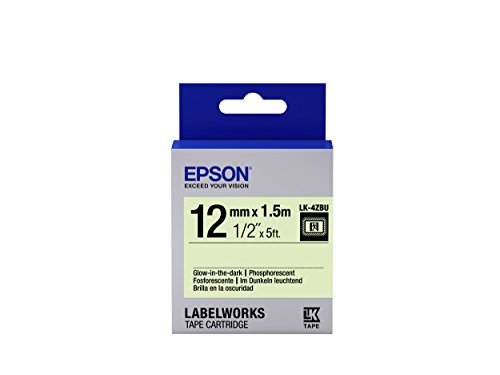 Epson LabelWorks Glow-in-The-Dark LK (Replaces LC) Tape Cartridge ~1/2