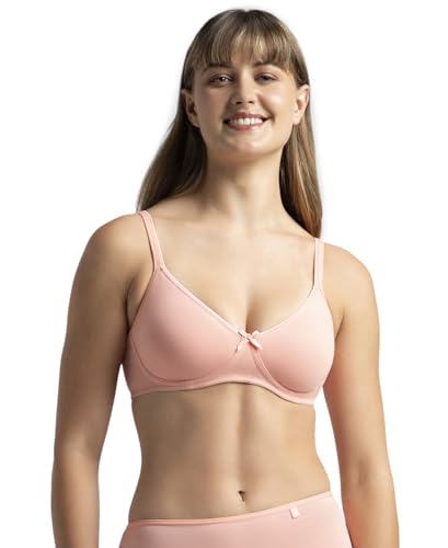 Image of Jockey 1722 Women Wirefree Non Padded Super Combed Cotton Elastane Stretch Medium Coverage Everyday Bra with Concealed Shaper Panel