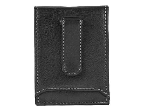 Image of Timberland Men's Slim Leather Minimalist Front Pocket Credit Card Holder Wallet,Black II (Money Clip), One Size