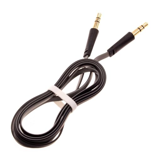Cable Auxiliar Plano 3.5mm color negro/gris miniatura 1