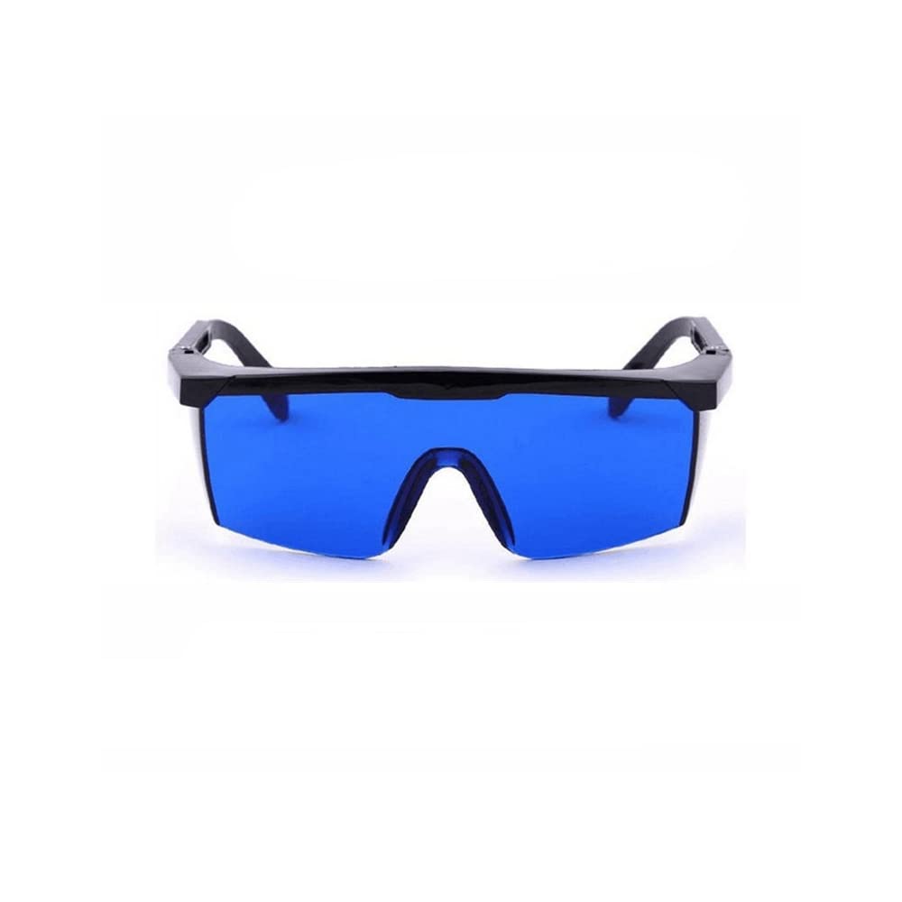 TopHomer Laser Goggles, Wrap-around 190nm-540nm Wavelength Laser Safety Glasses OD +5 Work Protective Eyewear for Eye Protection - Red