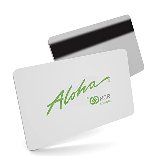 25 Aloha POS Server Swipe Cards + 25 Card Reels + 10 Alcohol Cleaning Swipe Cards