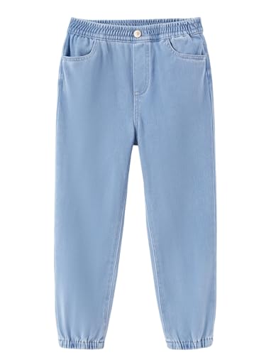 PATPAT Boys Jeans Size 4-14 Years Relaxed Fit Jogger Jeans with Pockets Ultra Stretchy Sweatpant