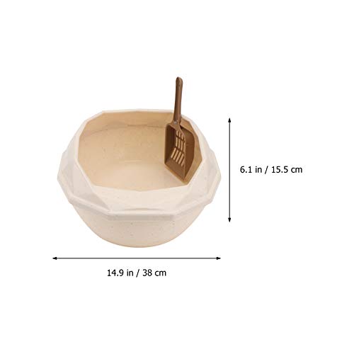 POPETPOP Toilette per Gatti in Plastica Semichiusa...