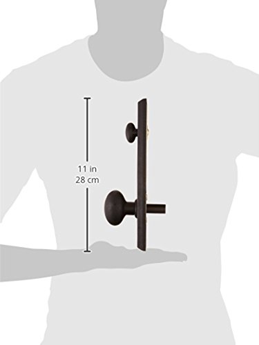 Weslock 07904--M2Sl20 Greystone/Rockford Interior Entry Handle, Black #TOP1