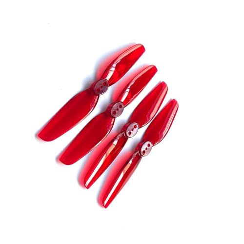 Hélices T3x2 pour drone FPV de course et cure-dents pack de 4 hélices rouges légères de 3 pouces