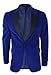 Produktbild Infinity Leather Herren Blau Samt Dinner Tuxedo Anzug Jacke Blazer