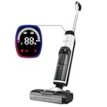Hearten Nass Trockensauger Akku, Tiefenreinigungswasser Durch Elektrolyse Erzeugen, Sprachansage, Staubsauger mit Wischfunktion, Selbstreinigung, LED-Display, für Harte Boden,Tierhaare