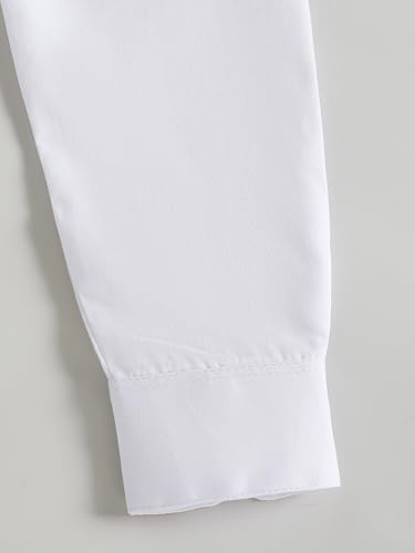 Girls' Long Sleeve Peter Pan Collar Shirt Girls School Uniform Shirts3