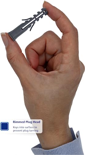 10 x M10 x 50 mm Strong Galvanised Satellite Anchor Nylon Mungo Wall Plug + Heavy Duty Coach Screw with 13mm HEX Bolt Head for Fixing Aerial Mast Sky Dishes TV Mount Brackets Shelving Racking