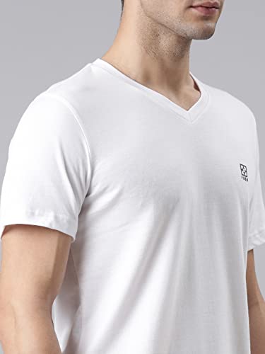 Image of F A S O Mens Organic Cotton V-Neck T-Shirt