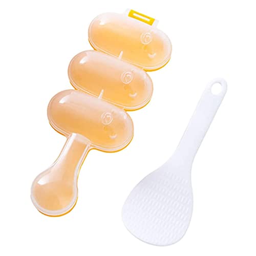 Vervevum Molde de Bola de arroz, Kit de Herramientas para Hacer Rodillos de Sushi antiadherentes, cocteleras DIY para niños, 2 uds, Herramienta para Hacer Bolas de arroz