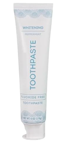 Trader Joe's Whitening Peppermint Toothpaste, Fluoride Free, 6 oz