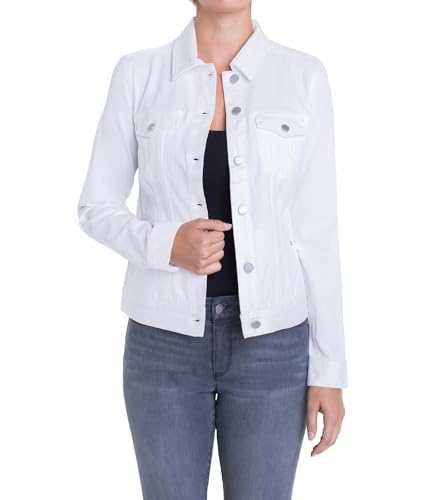 Image of Liverpool Classic Denim Jacket in Stretch Slub Twill
