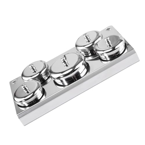 NOLITOY 5 piezas de herramientas de manicura de acero inoxidable miniatura 1