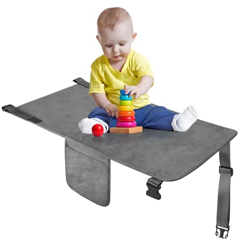 COZYBONDER Toddler Airplane Bed, Kids Airplane Seat Extender Travel Bed, Kids Airplane Travel Essentials, Air Must Have for Toddlers, Portable Plane Footrest for Flights