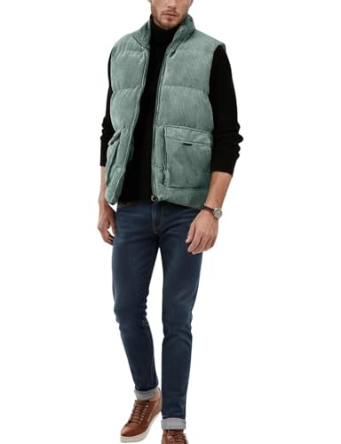 Chaleco acolchado de invierno para hombre chaleco casual con forro térmico 5