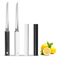 Henriqua Paring Knife Set 3.8 Inch Peeling Knife With Sheath,Ultra Sharp Knives for Kitchen, Multipurpose Outdoor Fruit Knife Pack of 2