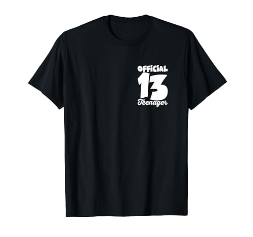 13th Birthday Gifts 13 Year Old Boys Girls Official Teenager Camiseta