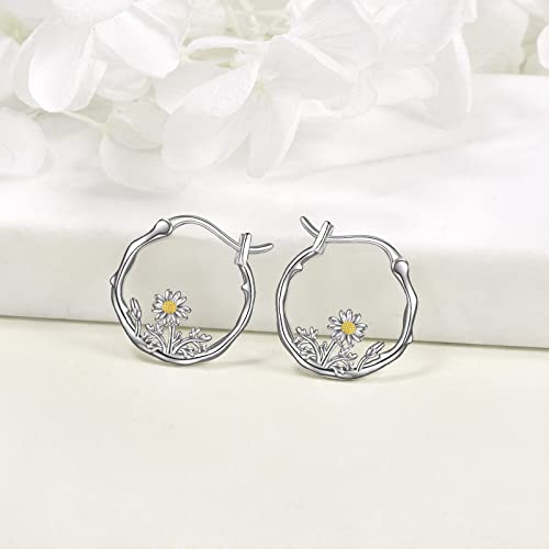 925 Sterling Silver Small Hoop Earrings Hypoallergenic Earring Jewelry for Sensitive Ears2