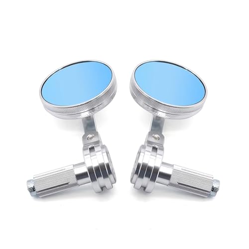 Espejos retrovisores vintage de aluminio mecanizado CNC con espejo reflector azul antideslumbrante