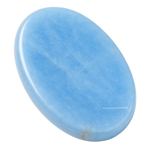 Amazing Gemstone Angelite Worry Stone...